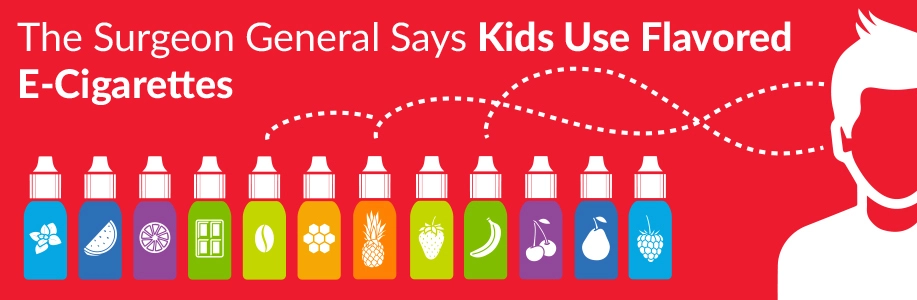 Illustration of fruit flavored bottles